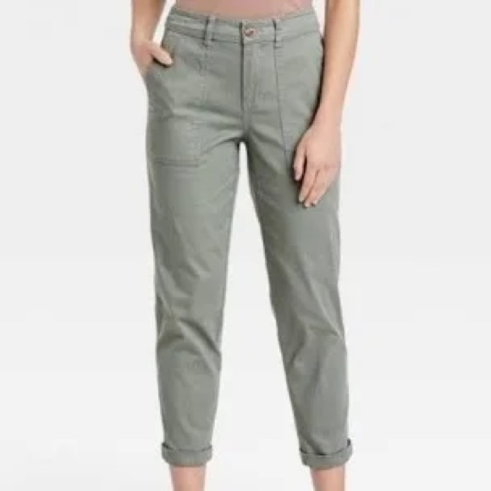 a new day High Rise Utility Pants Olive Green Size 18